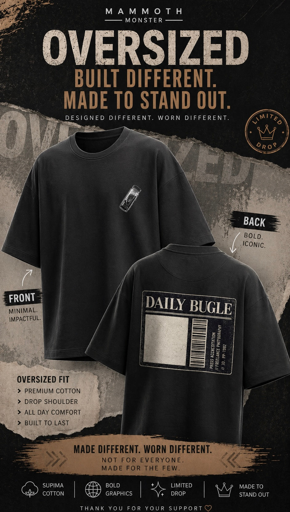 Mammoth Venom Eclipse Oversized Tee
