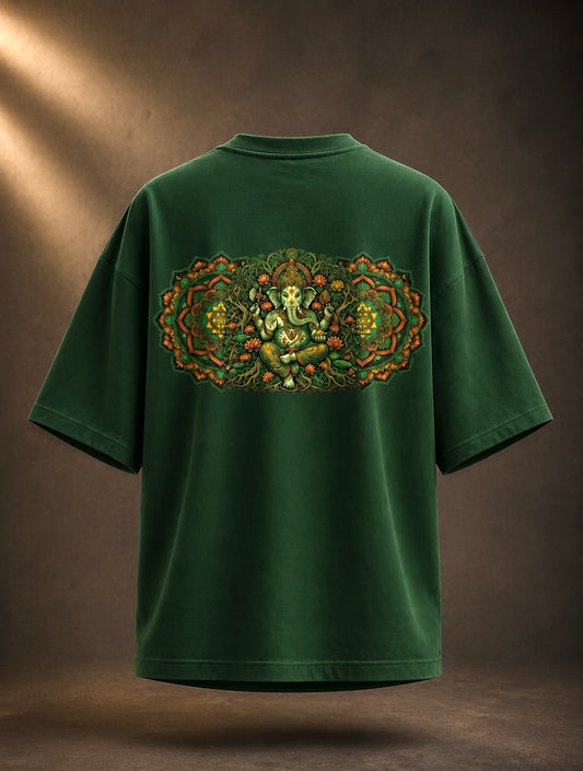 Mammoth Lotus Ganesha Oversized Tee
