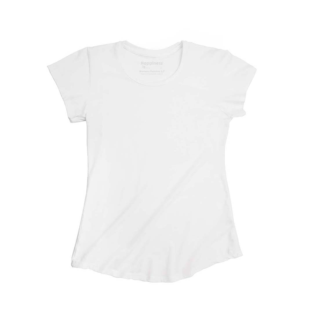 Women's Plain Bamboo T-Shirt, White